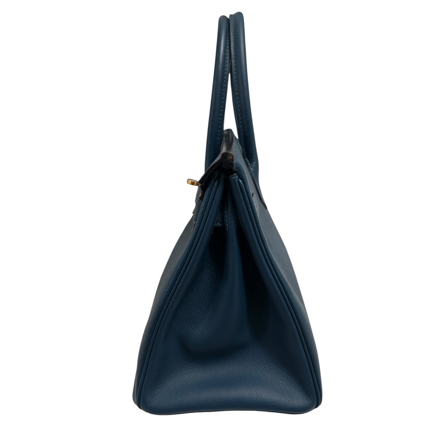 Hermes Birkin 30 Blue Colvert Epsom Leather Gold Hardware