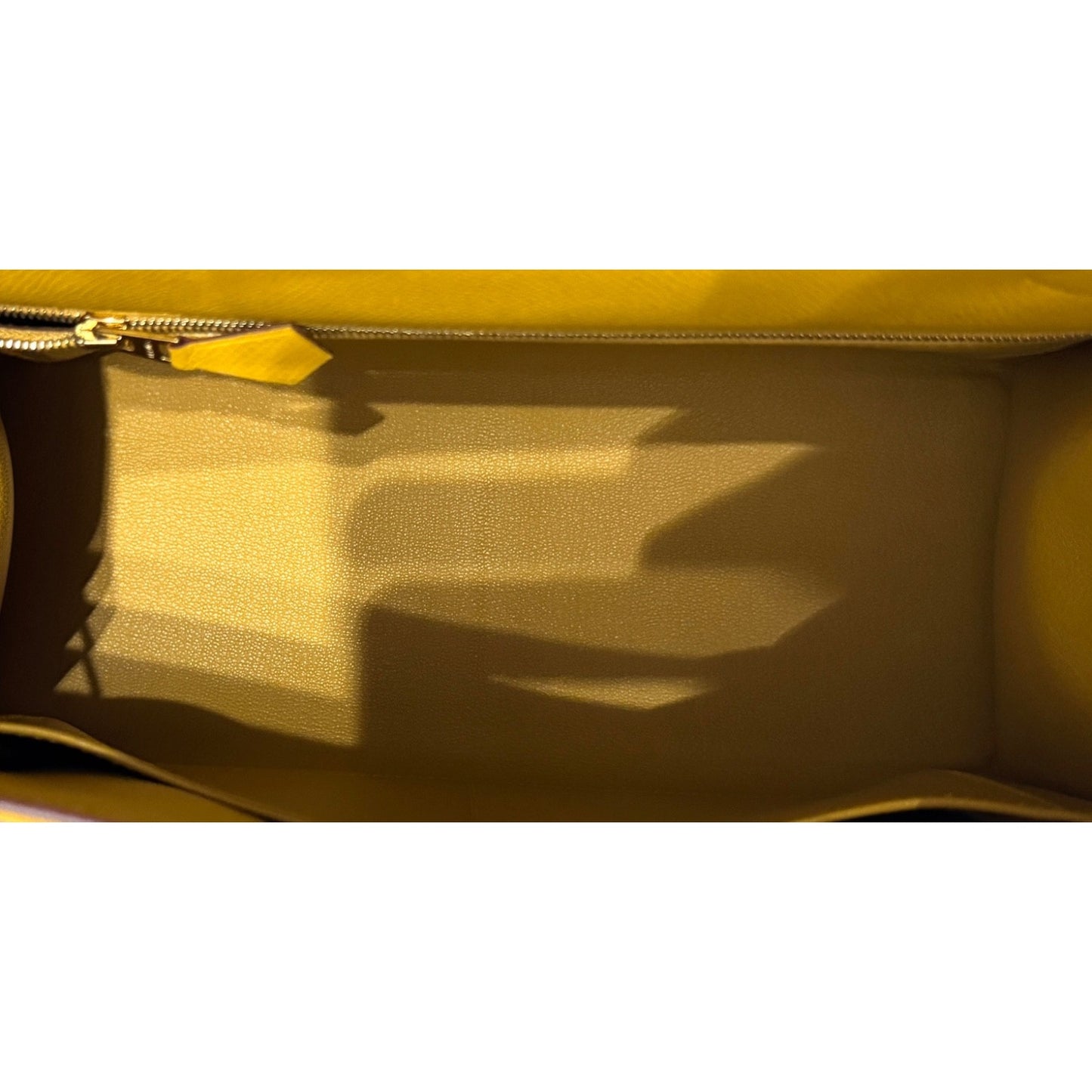 Hermes Kelly 28 Sellier Jaune Ambre Yellow Epsom Leather Gold Hardware