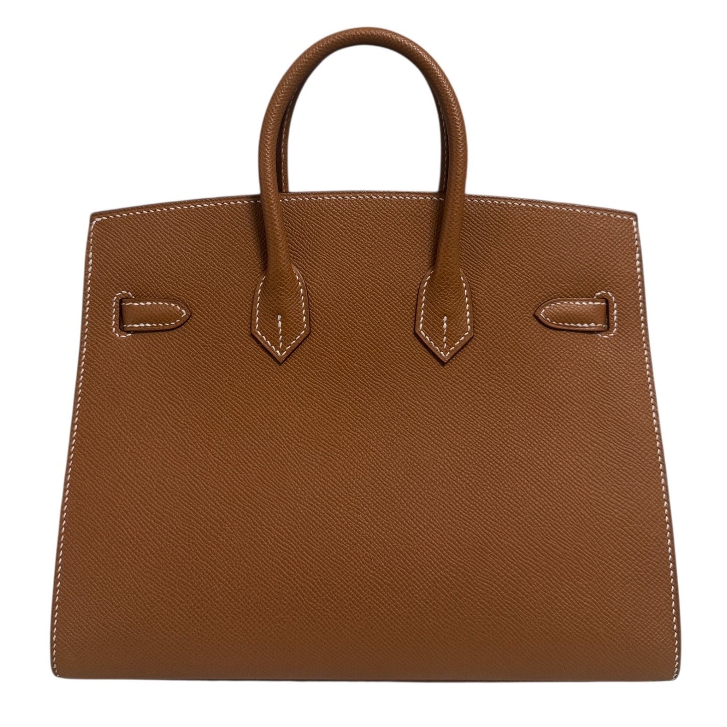 Hermes Birkin 25 Sellier Gold Tan Epsom Leather Palladium Hardware
