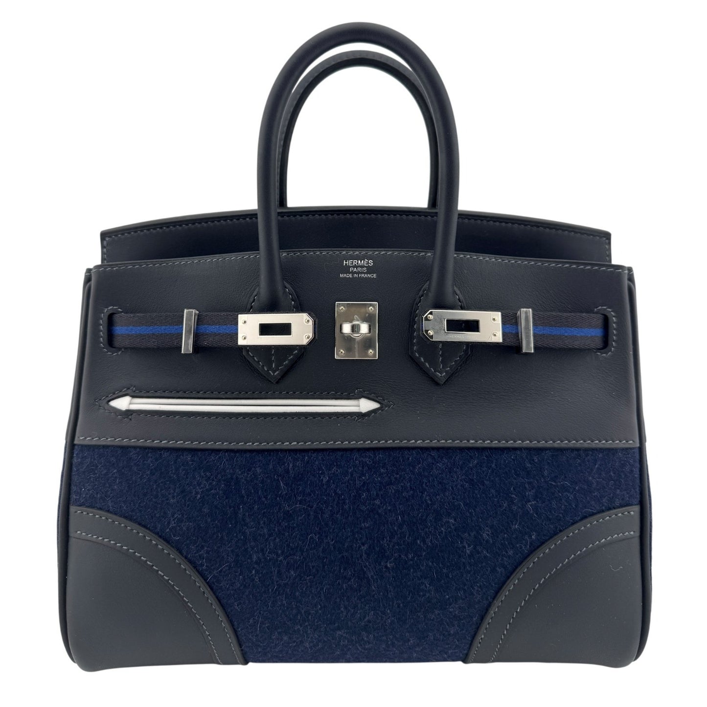 Hermes Birkin 25 Go Team Bleu Nuit Caban Blue Feutre Palladium Hardware 2025 Limited Edition