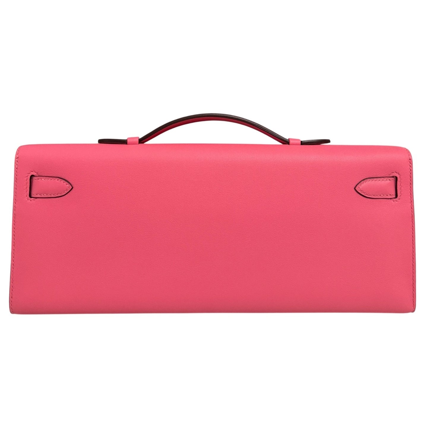 Hermes Kelly Cut Clutch Rose Azalee Azalea Pink Swift Leather Gold Hardware RARE