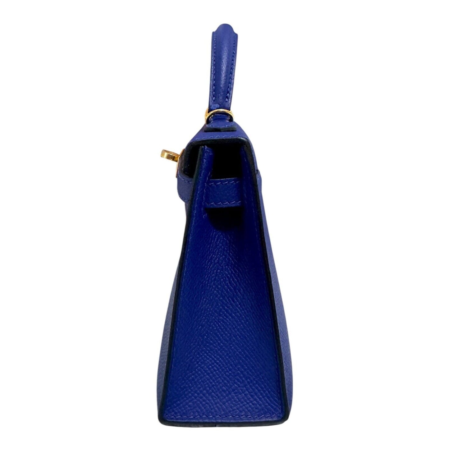 Hermes Kelly Mini 20 Bleu Electrique Blue Electric Epsom Leather Gold Hardware