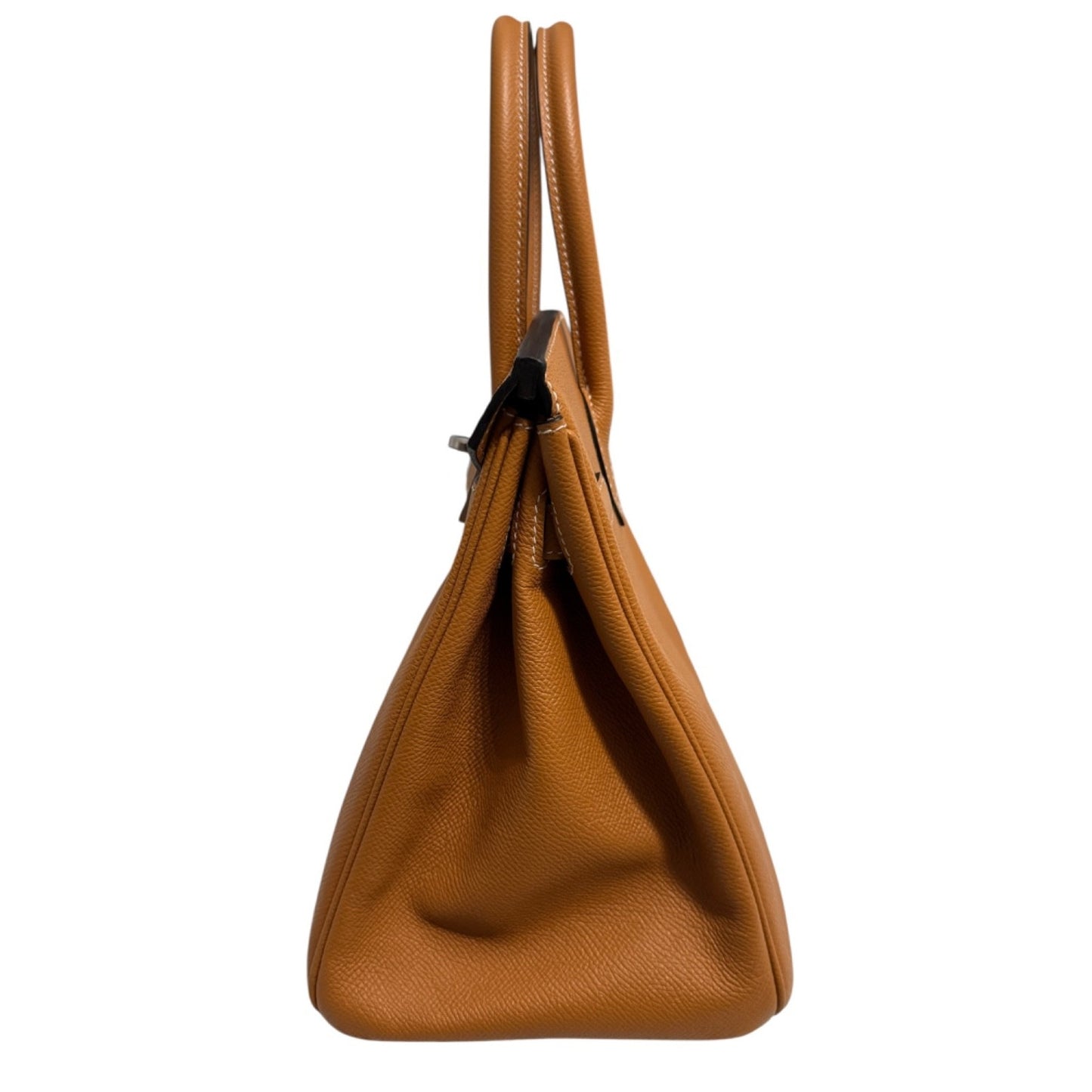 Hermes Birkin 30 Toffee Tan Camel Epsom Leather Palladium Hardware