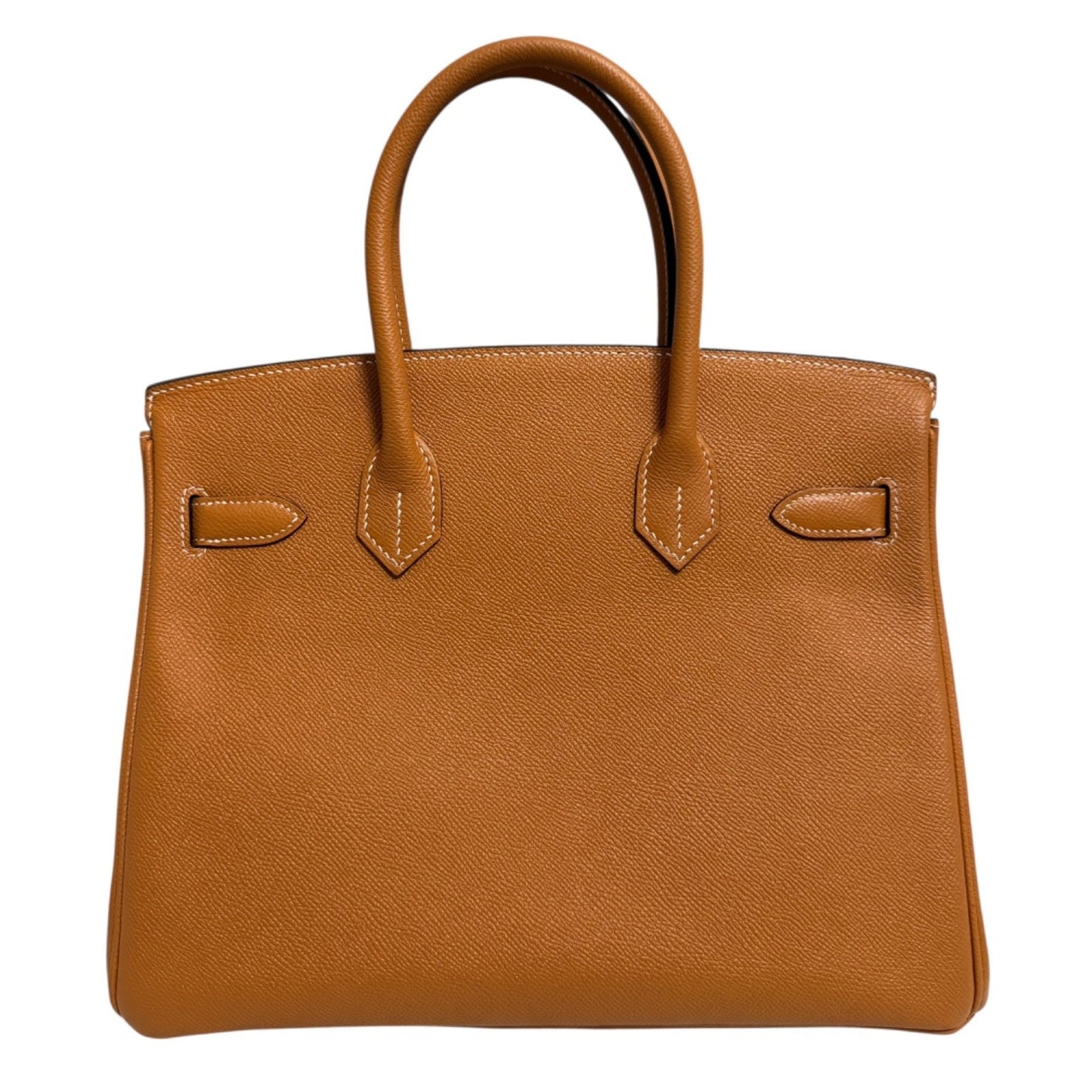 Hermes Birkin 30 Toffee Tan Camel Epsom Leather Palladium Hardware