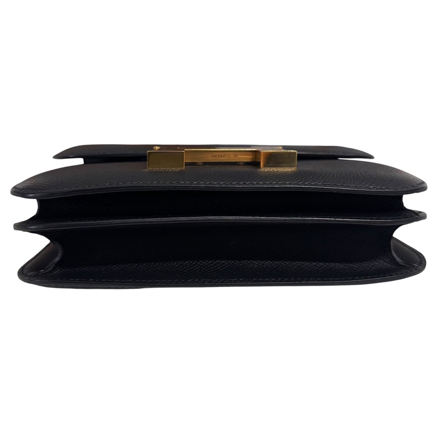 HERMES Constance 18 Mini Black Noir Epsom Leather Gold Hardware