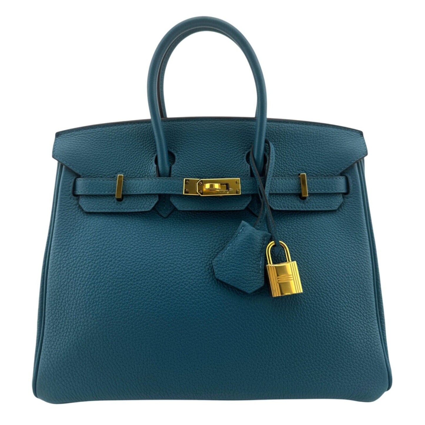 Hermes Birkin 25 Blue Colvert Togo Leather Gold Hardware