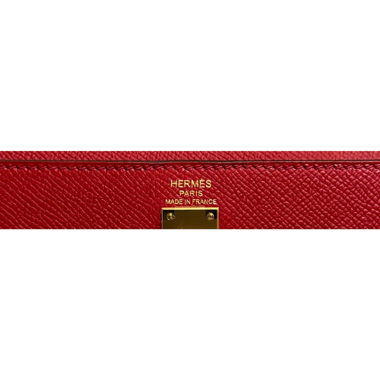 Hermes Kelly 25 Sellier Rouge Casaque Red Epsom Leather Gold Hardware