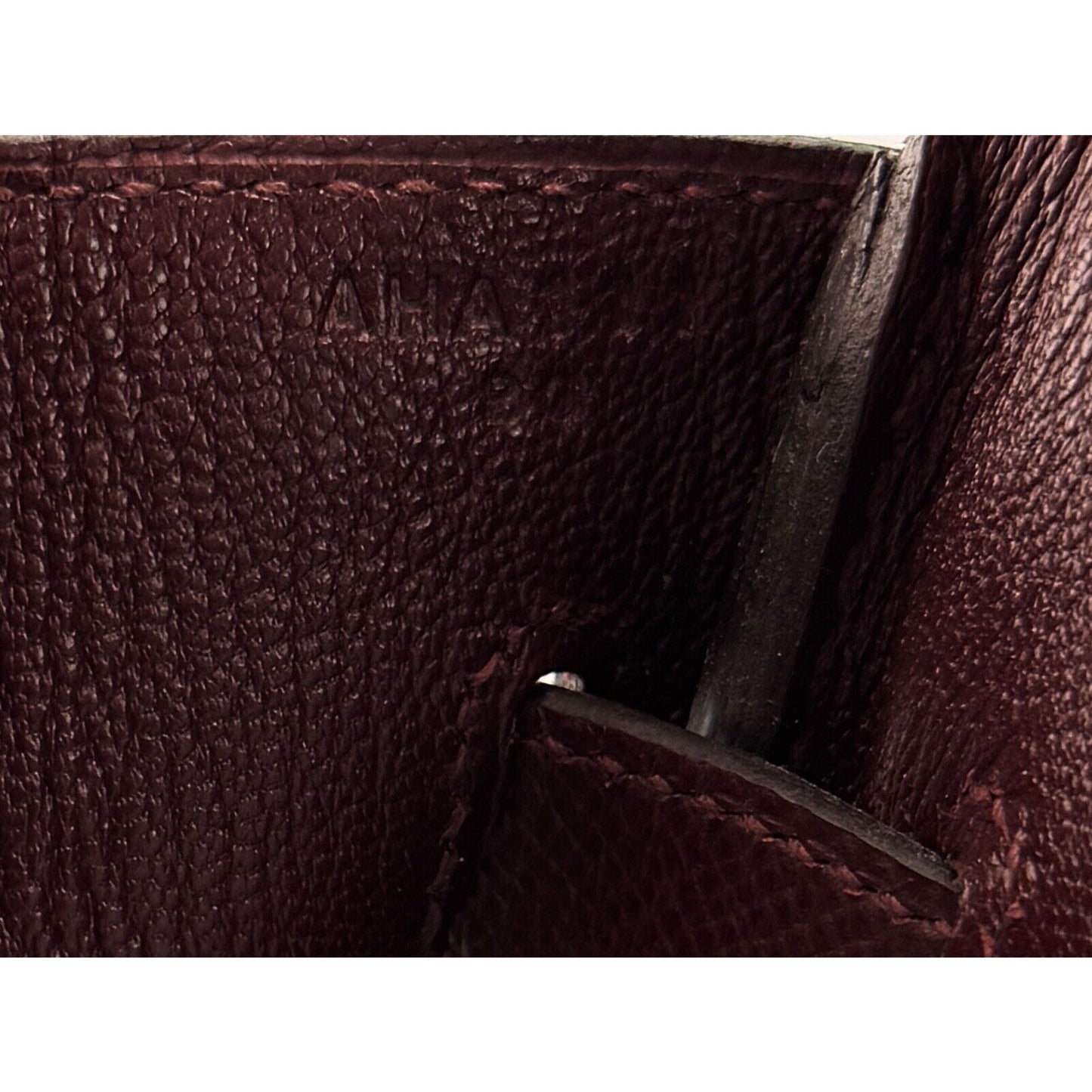 Hermes Birkin 30 Bourdeaux Red Epsom Leather Gold Hardware