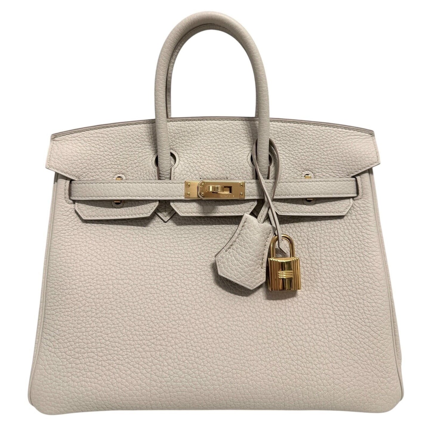Hermes Birkin 25 Beton Beige Togo Leather Gold Hardware Handbag 2022