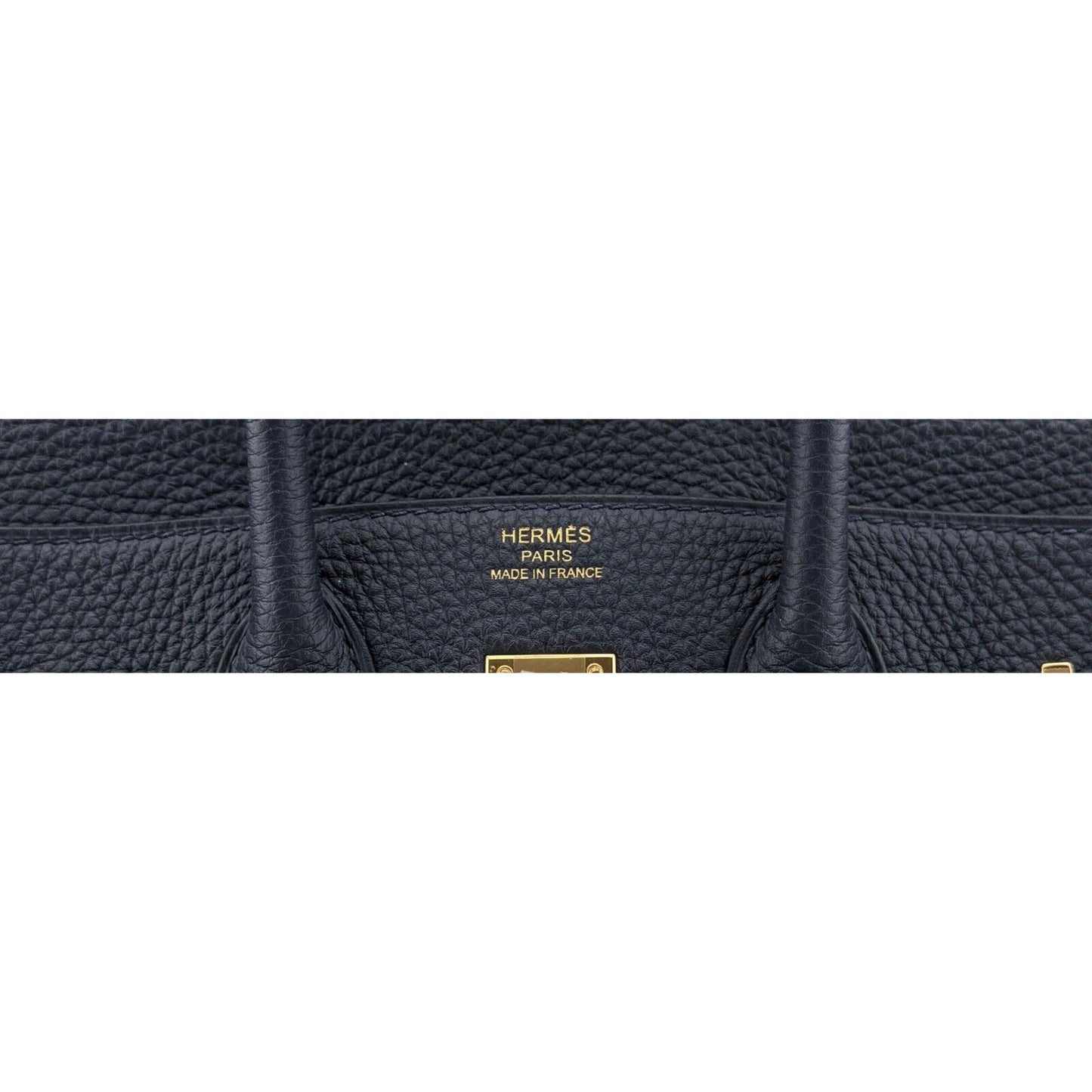Hermes Birkin 25 Bleu Suit Dark Blue Togo Leather Gold Hardware Handbag