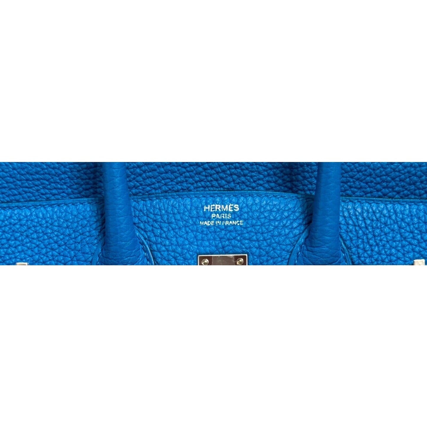 Hermes Birkin 25 Blue Zanzibar Togo Leather PalladiumHardware Handbag Bag