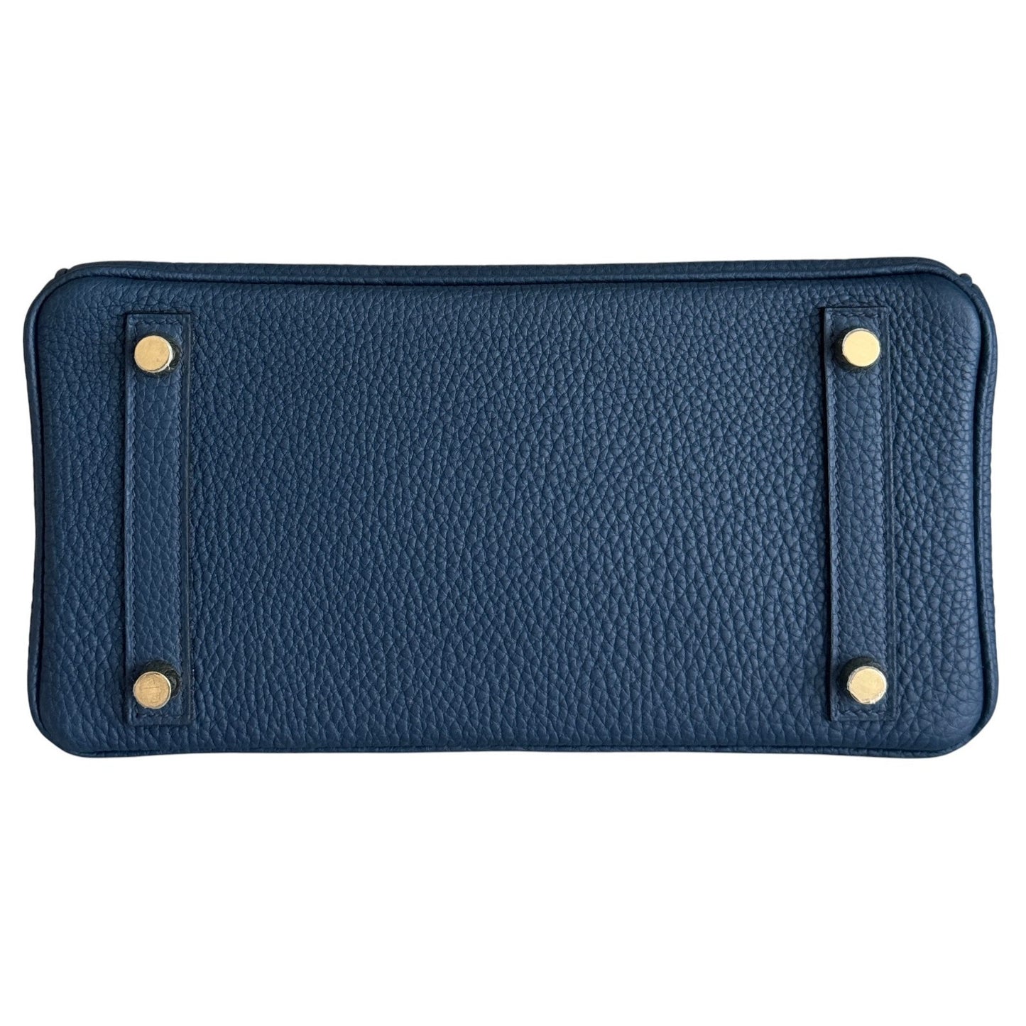 Hermes Birkin 25 Bleu Prusse Blue Togo Leather Gold Hardware