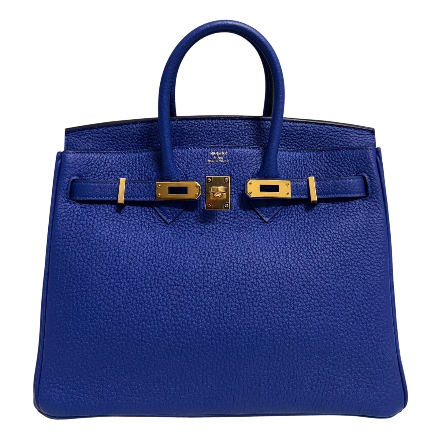 Hermes Birkin 25 Blue Electric Togo Leather Gold Hardware RARE