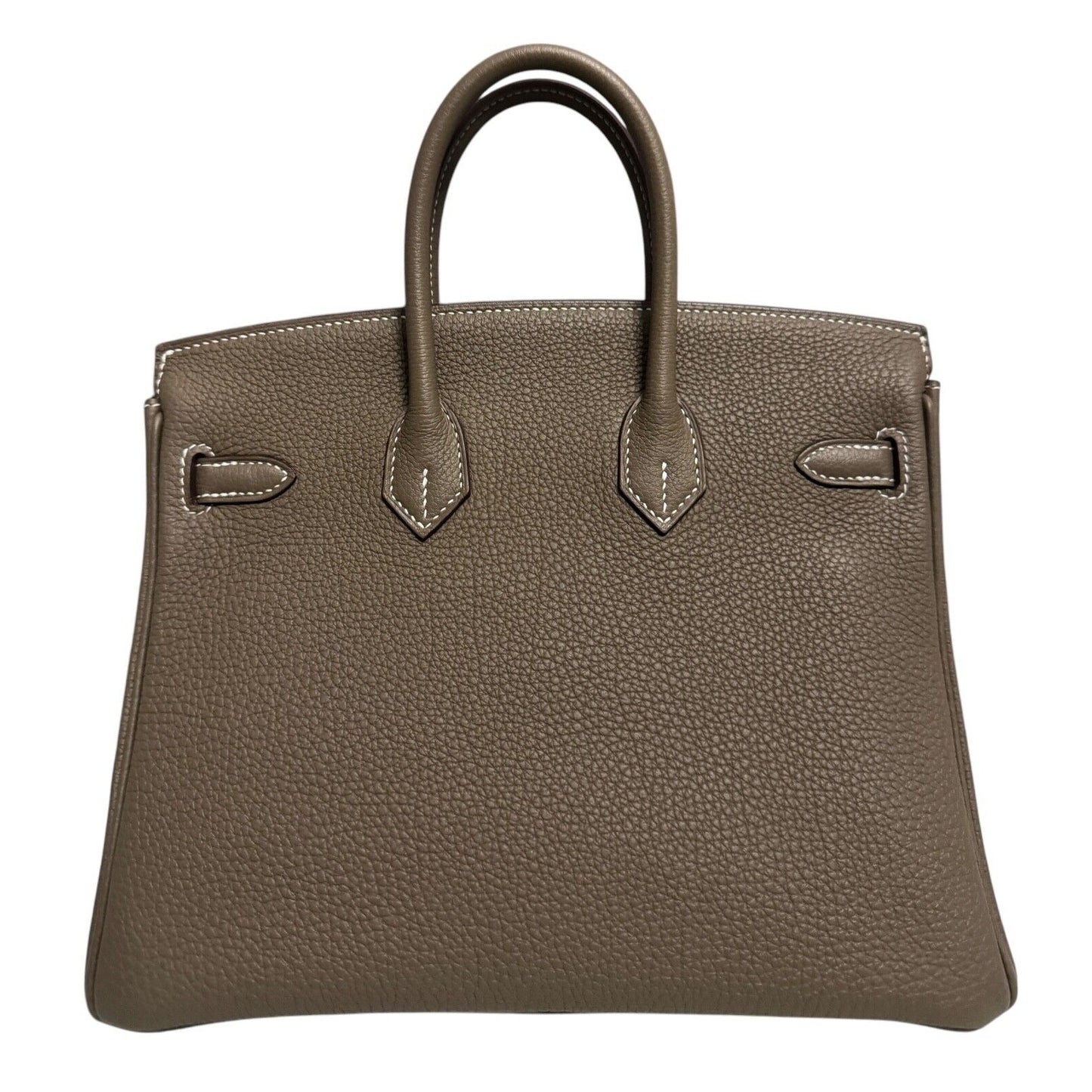 Hermes Birkin 25 Etoupe Gray Grey Togo Leather Gold Hardware Handbag