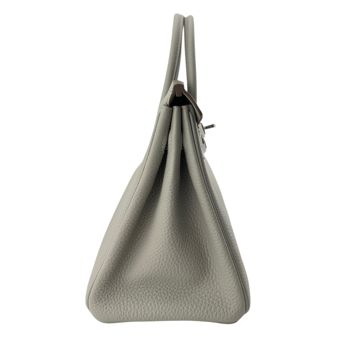Hermes Birkin 25 Gris Perle Pearl Gray Togo Leather Palladium Hardware Handbag