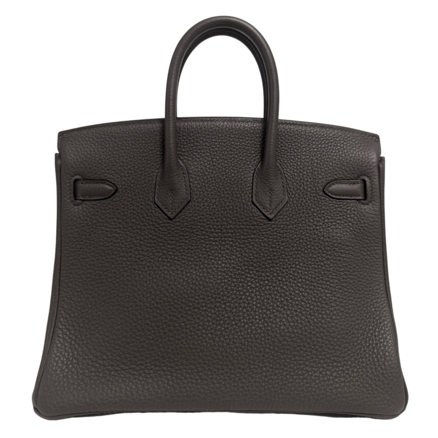Hermes Birkin 25 Etain Gray Grey Togo Leather Gold Hardware Handbag