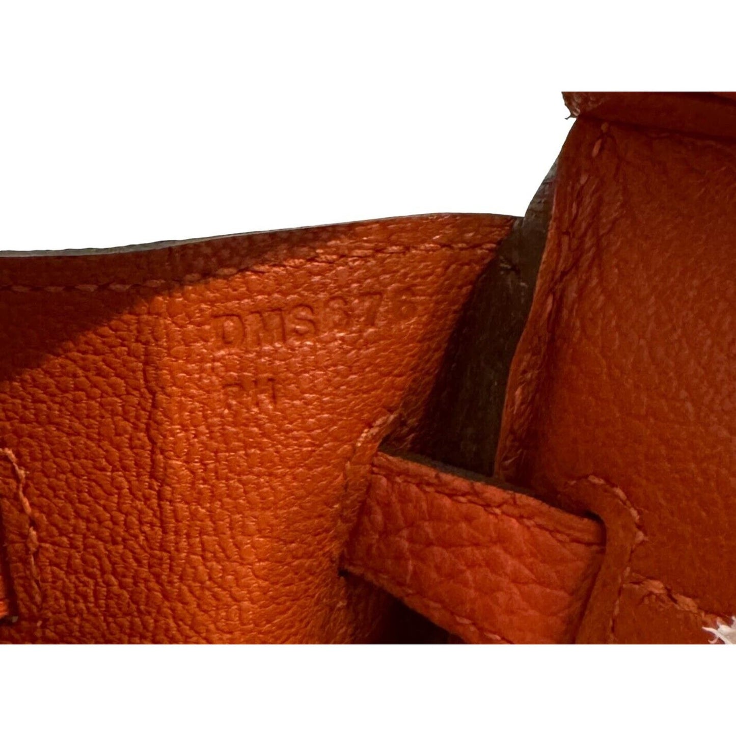 Hermes Birkin 25 Poppy Orange Togo Handbag Bag Palladium Hardware