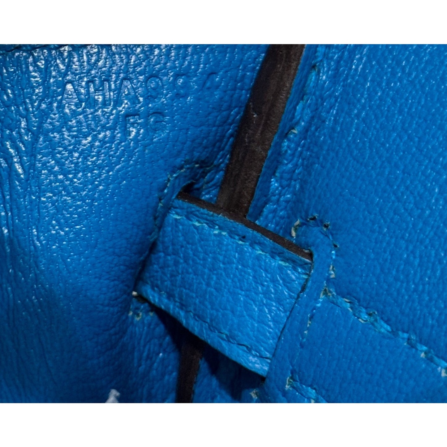 Hermes Birkin 25 Blue Zanzibar Togo Leather Gold Hardware