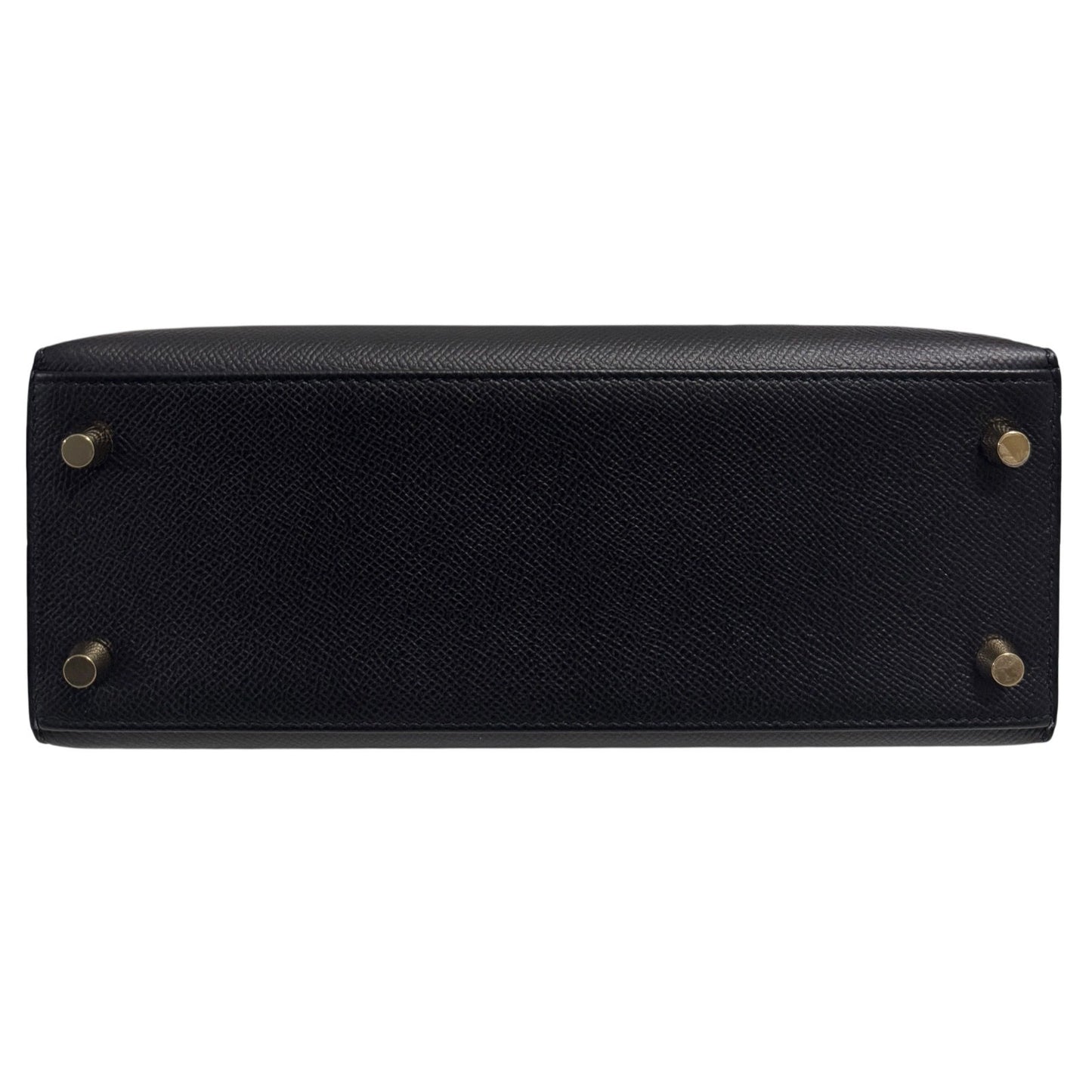 Hermes Kelly 25 Sellier Black Noir Epsom Leather Gold Hardware