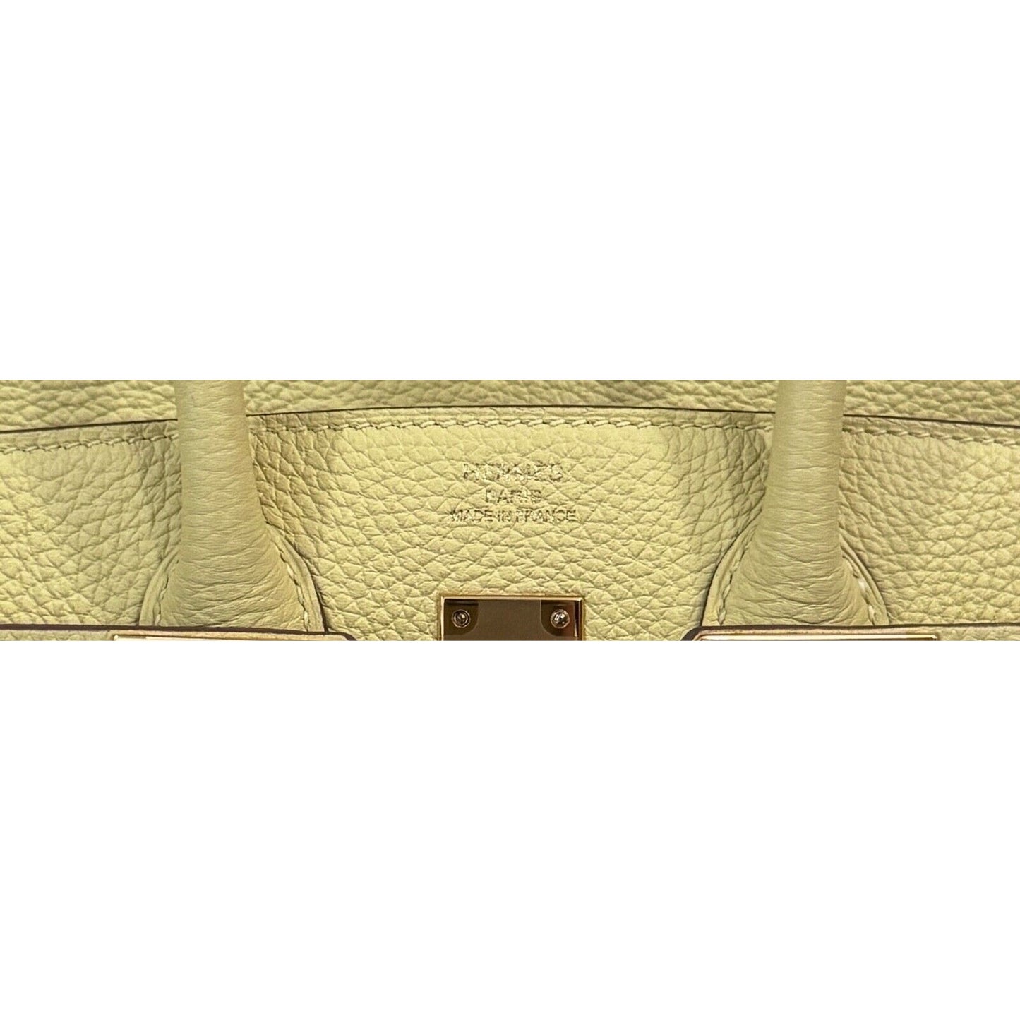 Hermes Birkin 25 Jaune Poussin Yellow Togo Leather Gold Hardware Handbag RARE
