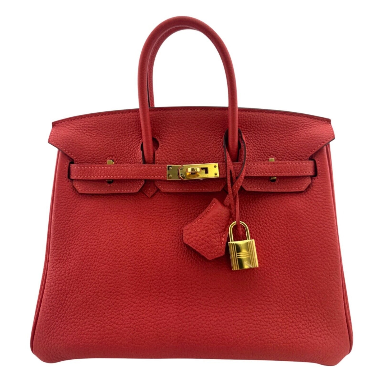 Hermes Birkin 25 Rouge Pivoine Red Togo Leather Gold Hardware