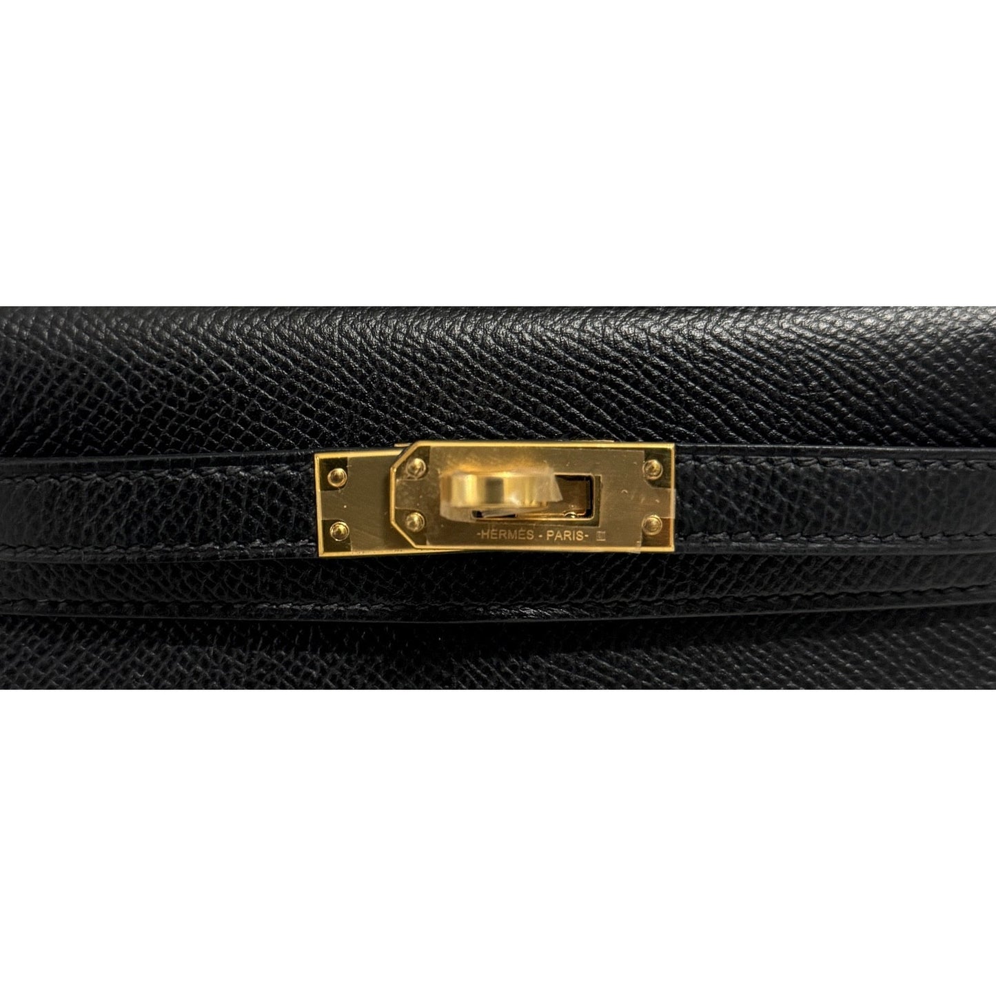 Hermes Kelly Mini 20 Black Noir Epsom Leather Gold Hardware