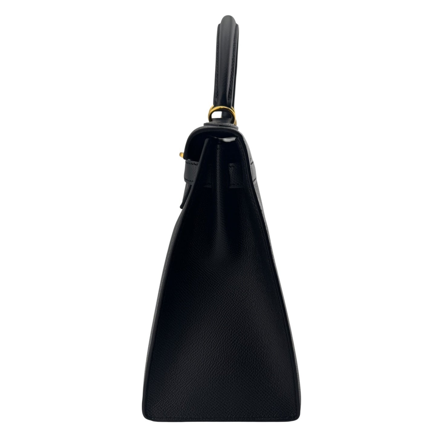 Hermes Kelly 28 Sellier Black Noir Epsom Leather Gold Hardware