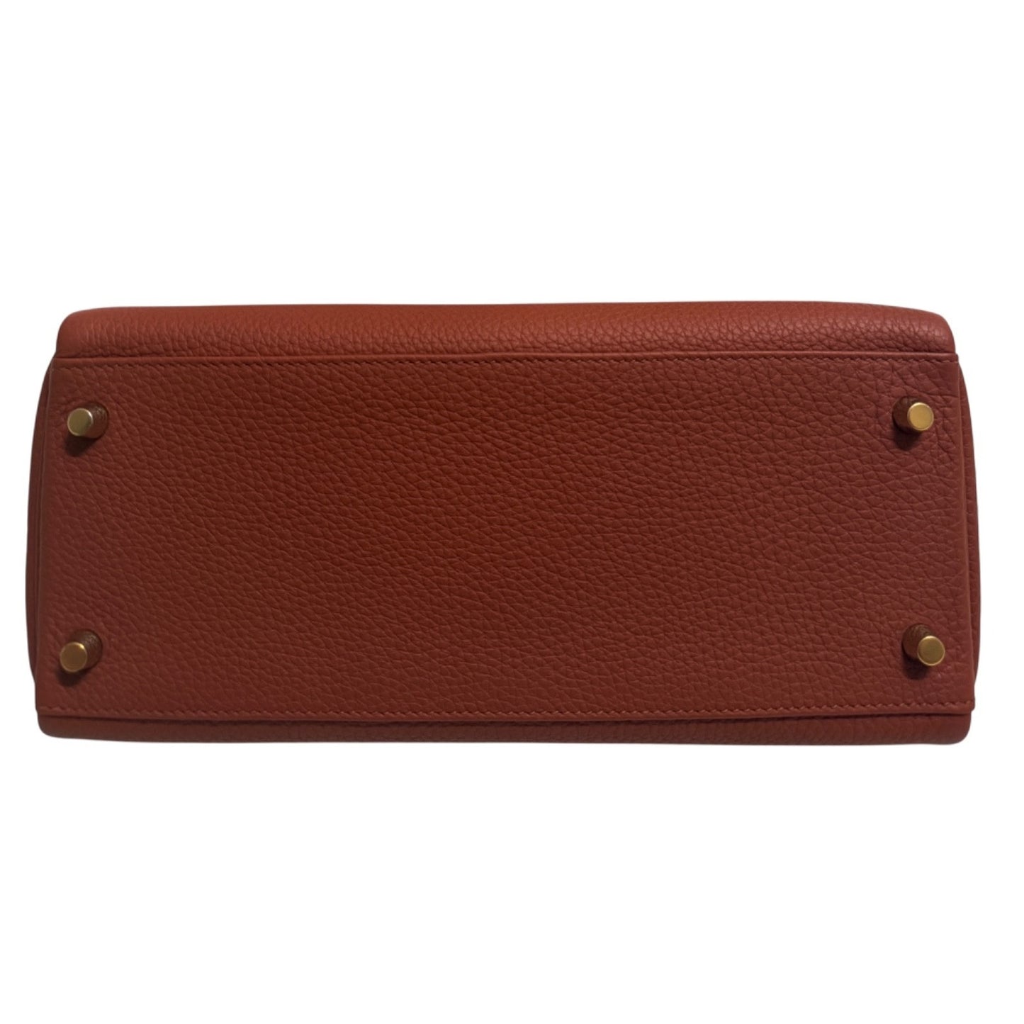 Hermes Kelly 28 Cuivre Orange Togo Leather Gold Hardware