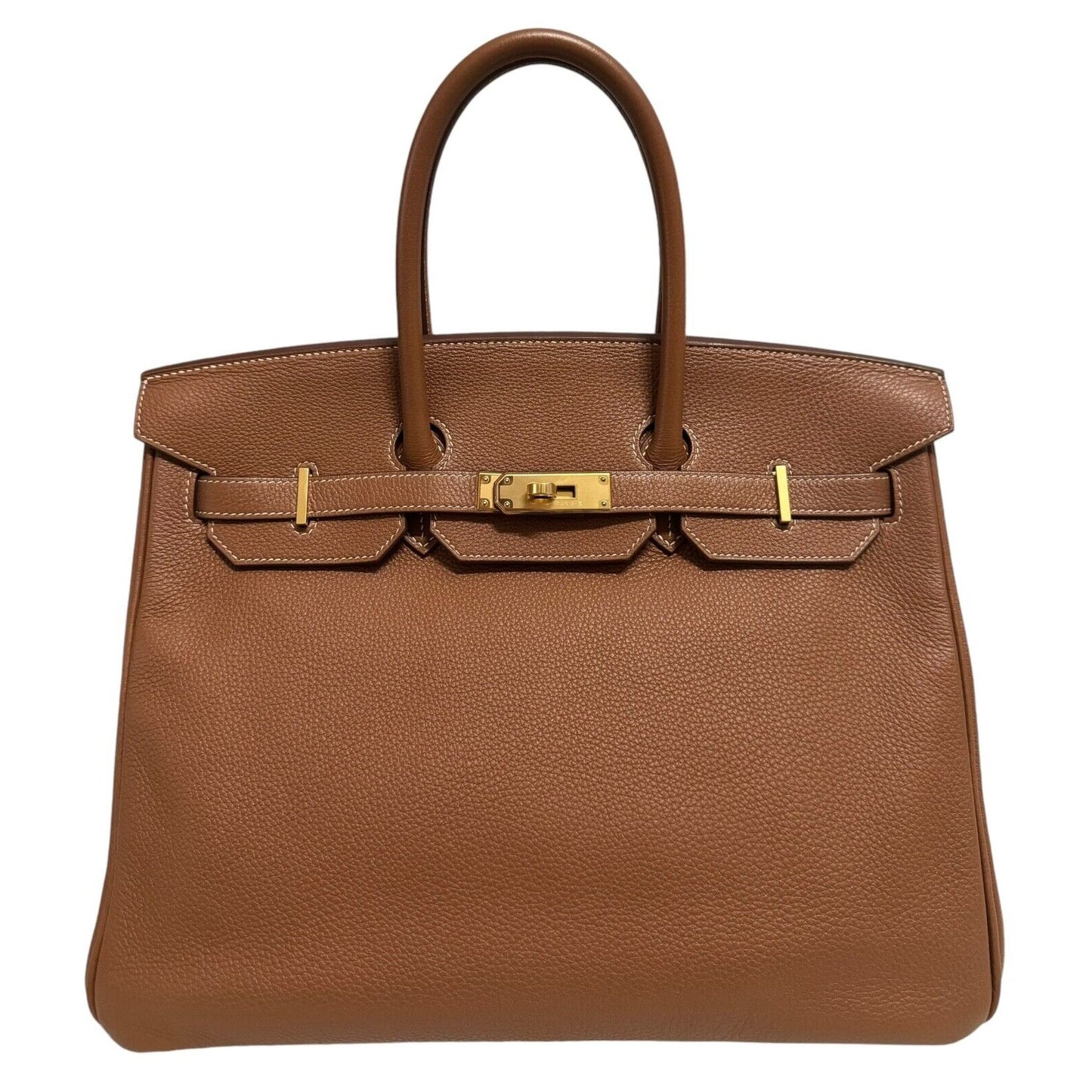 Hermes Birkin 35 Gold Tan Camel Togo Leather Gold Hardware