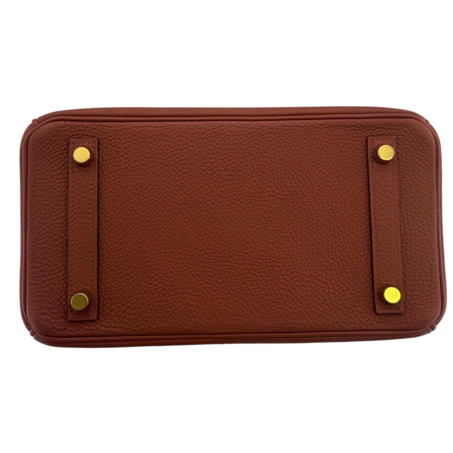 Hermes Birkin 25 Cuivre Orange Brown Togo Leather Gold Hardware