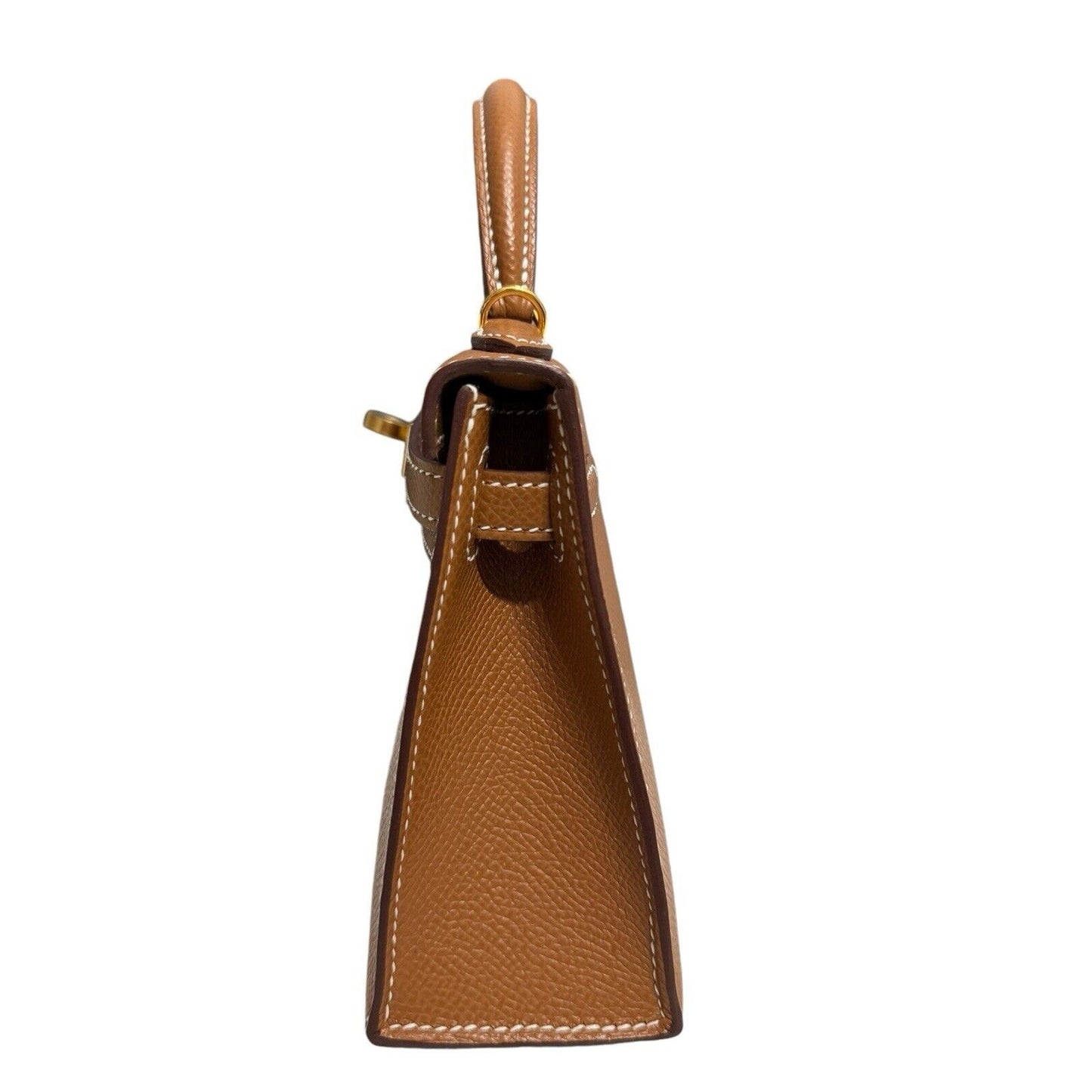 Hermes Kelly Mini 20 Gold Tan Epsom Leather Gold Hardware