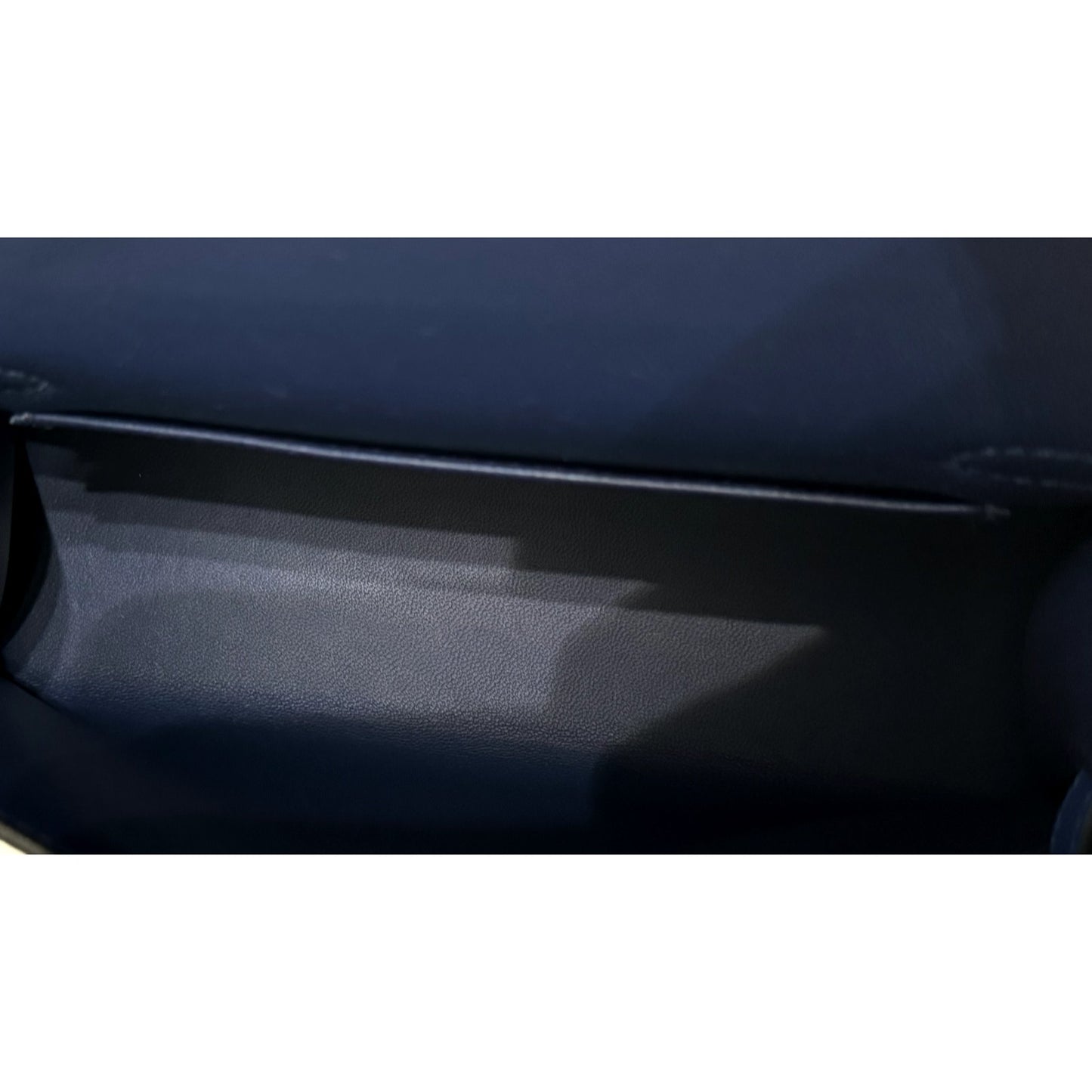Hermes Kelly Mini 20 Blue Sapphire Blue France Black Epsom Leather Palladium HWR