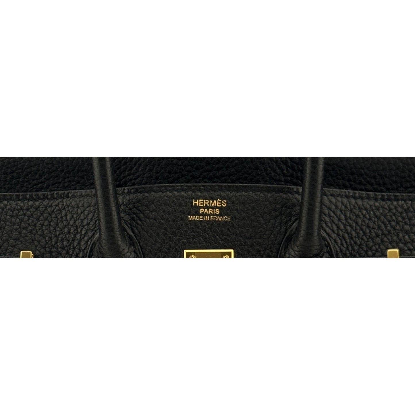 Hermes Birkin 25 Black Noir Togo Leather Gold Hardware Handbag