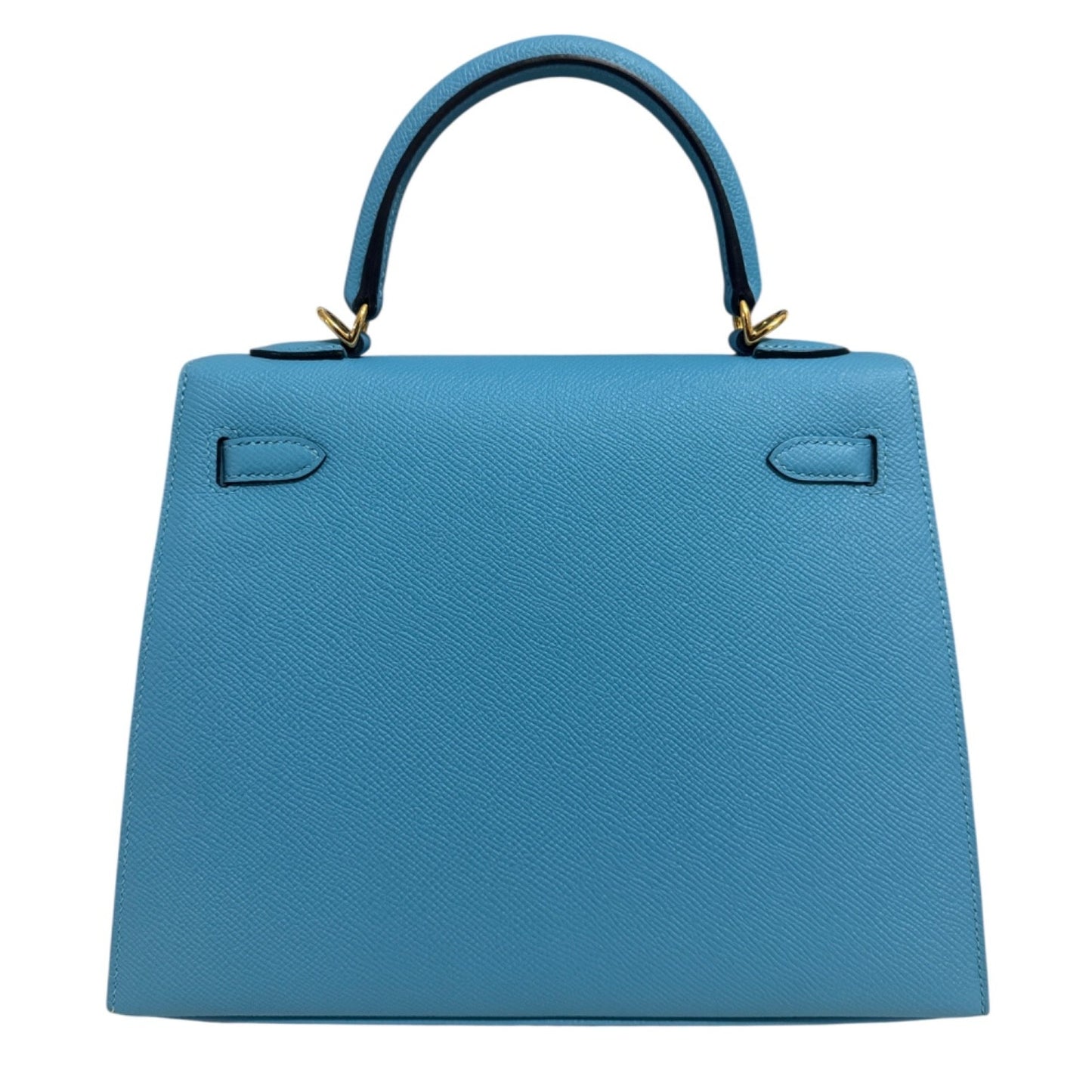 Hermes Kelly 25 Sellier Bleu du Nord Blue Epsom Leather Gold Hardware
