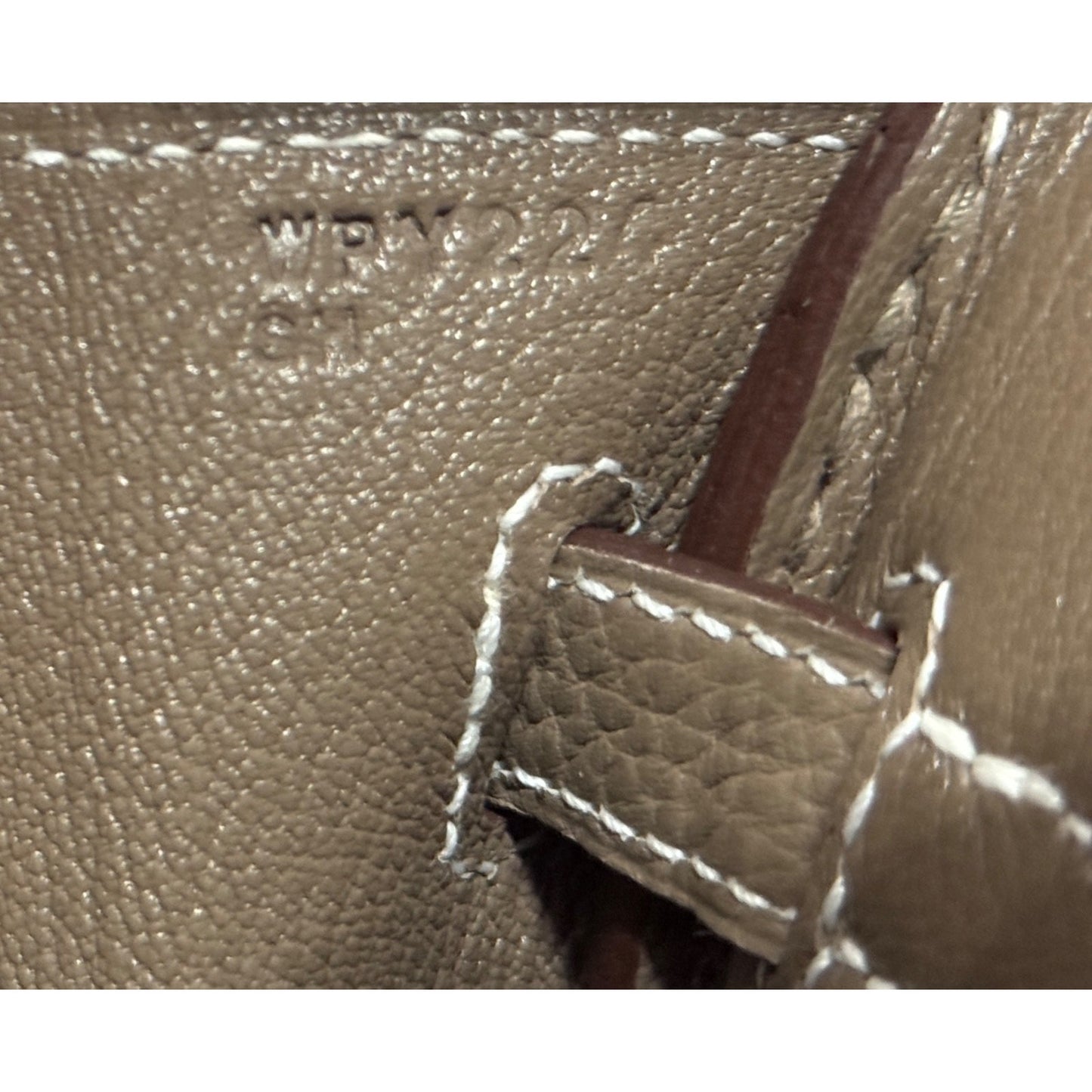 Hermes Birkin 25 Etoupe Gray Togo Leather Gold Hardware Handbag NEW