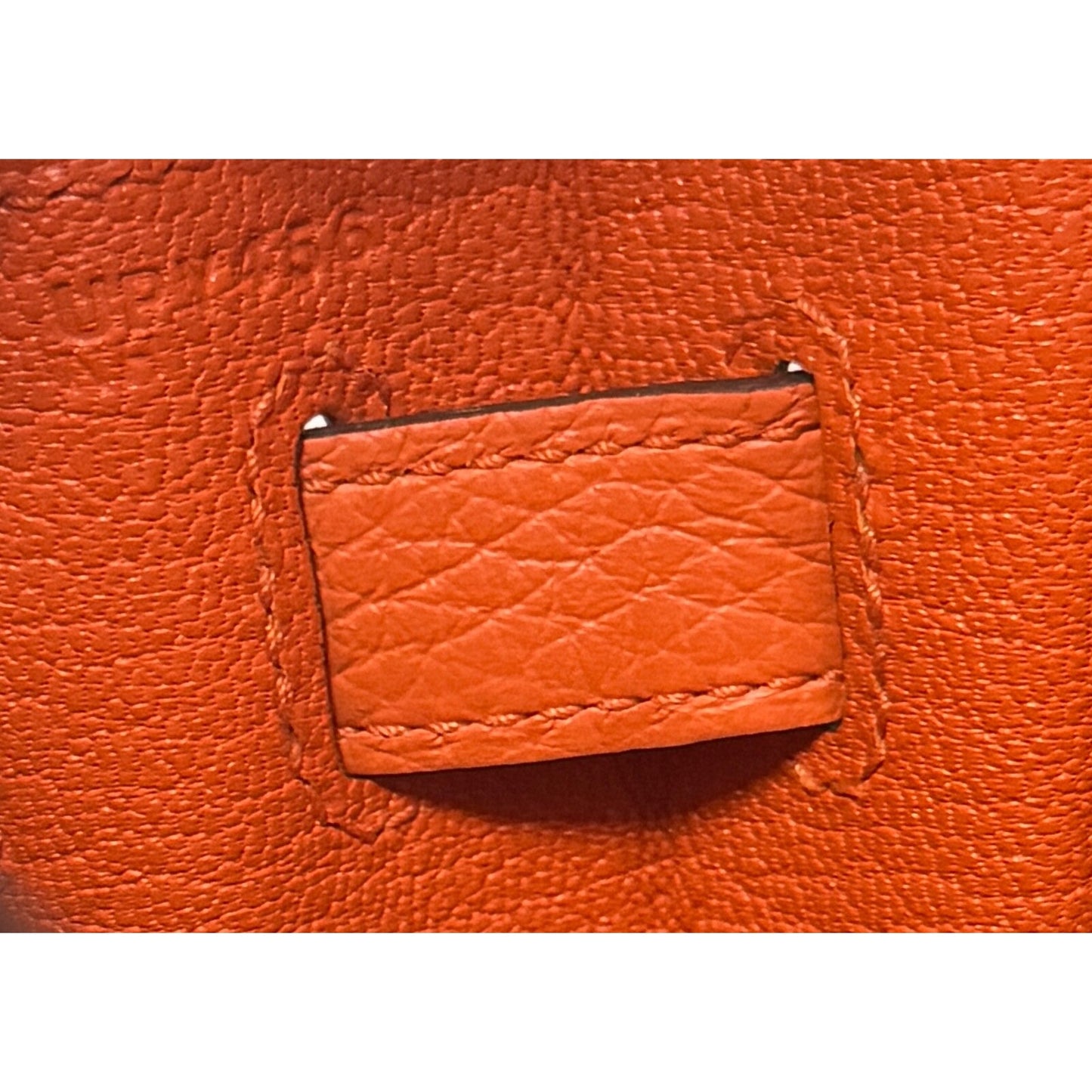 Hermes Kelly 28 Orange Togo Leather Palladium Hardware