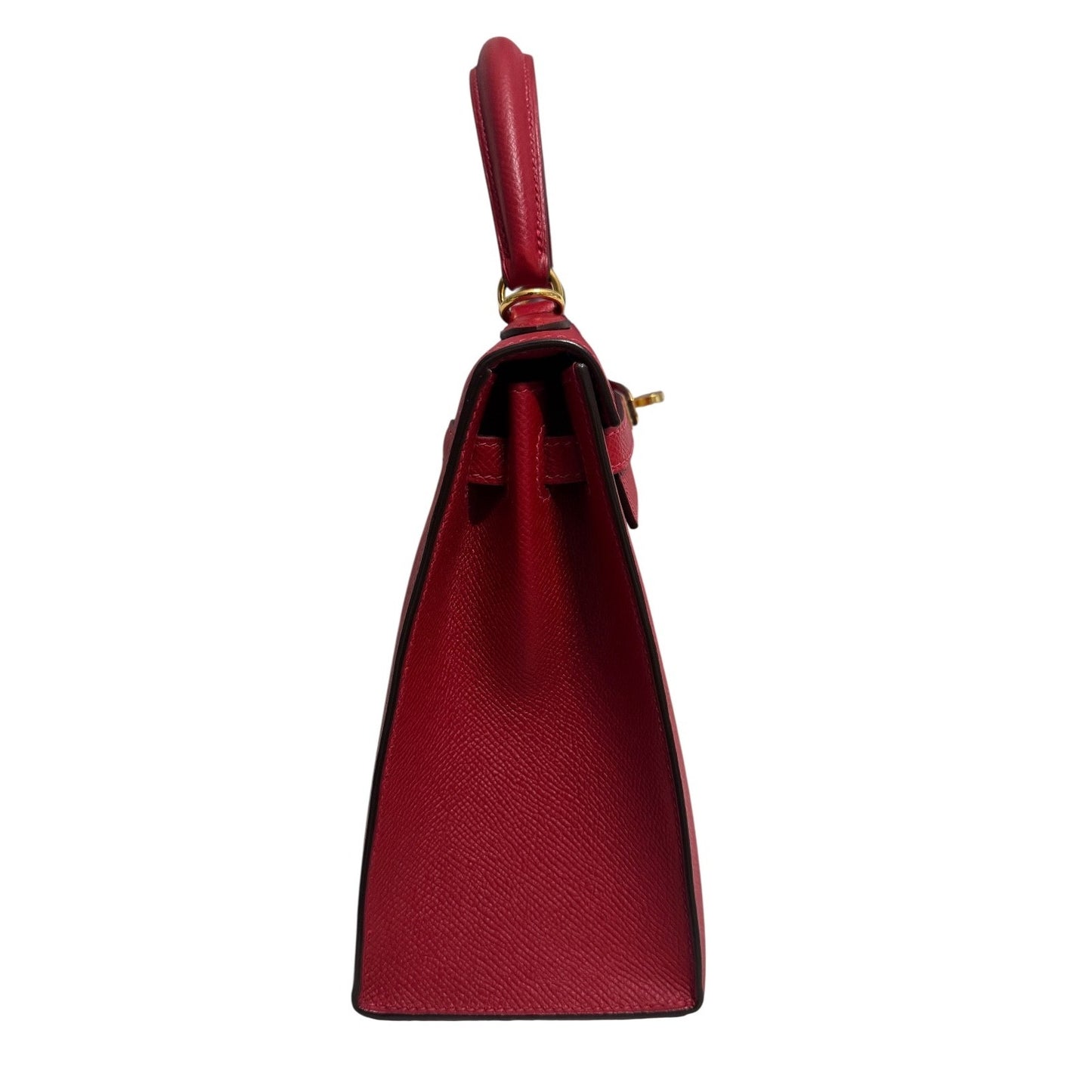 Hermes Kelly 25 Sellier Rouge Casaque Red Epsom Leather Gold Hardware