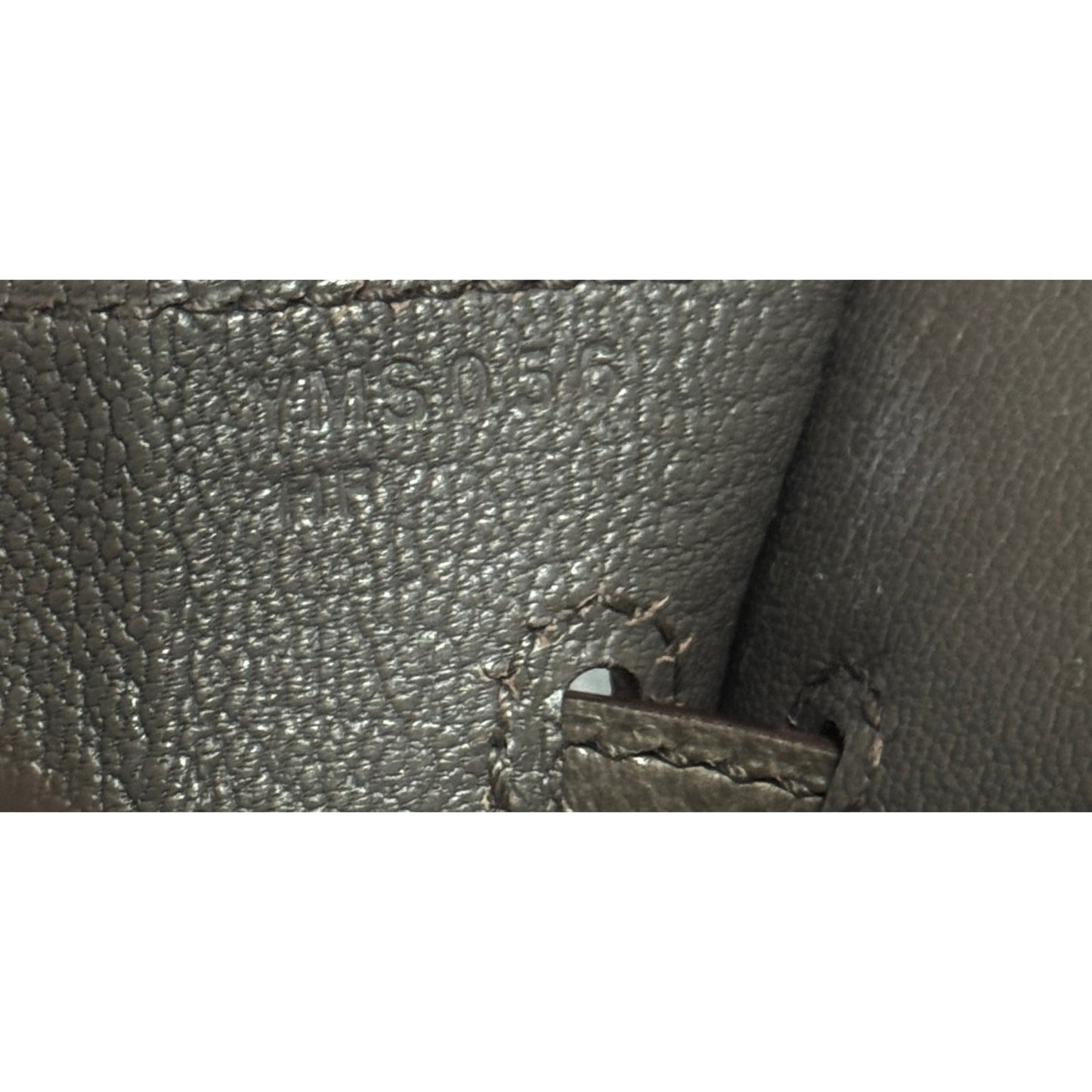 Hermes Birkin 25 Sellier Etain Gray Epsom Leather Gold Hardware