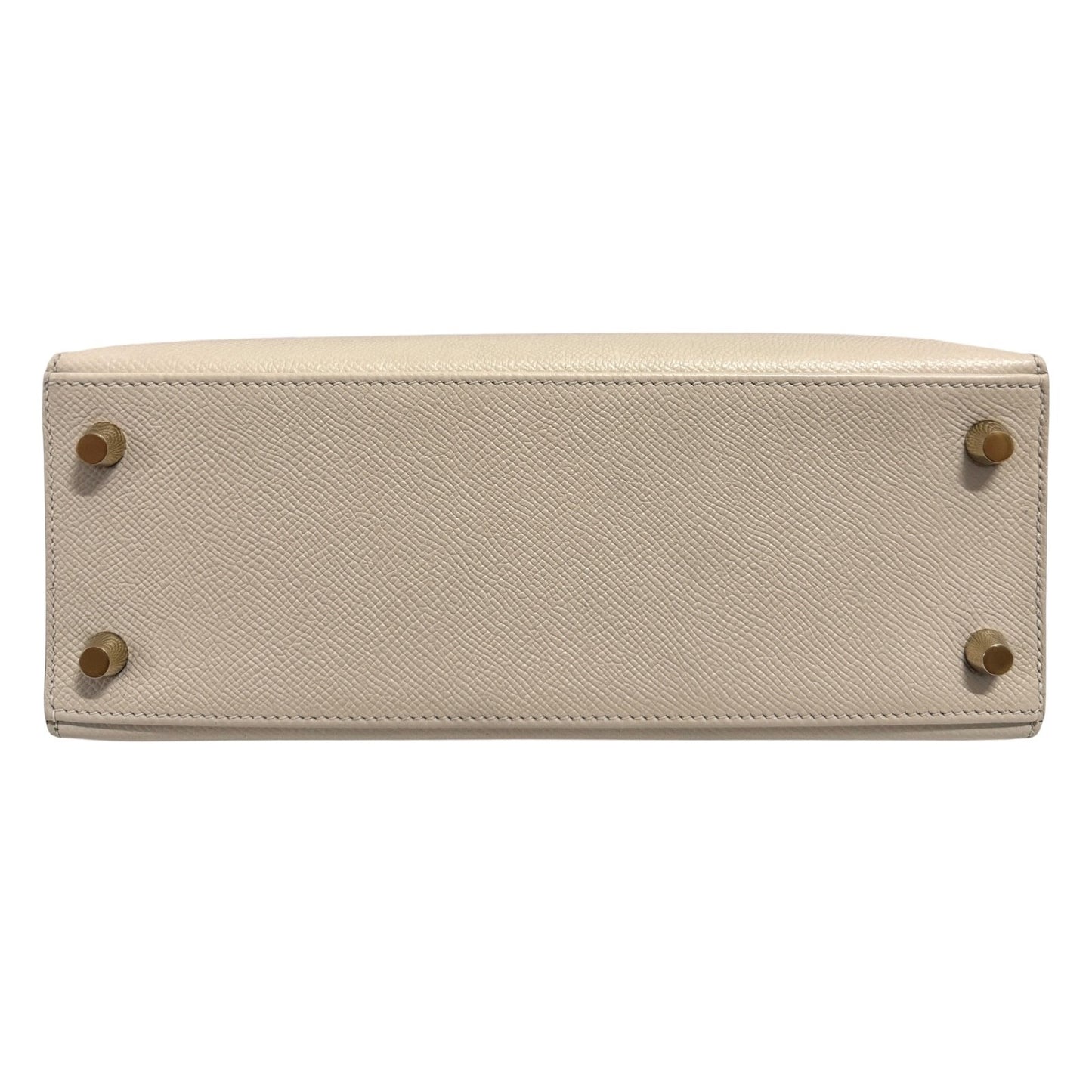 Hermes Kelly 25 Sellier Craie Cream Epsom Leather Gold Hardware