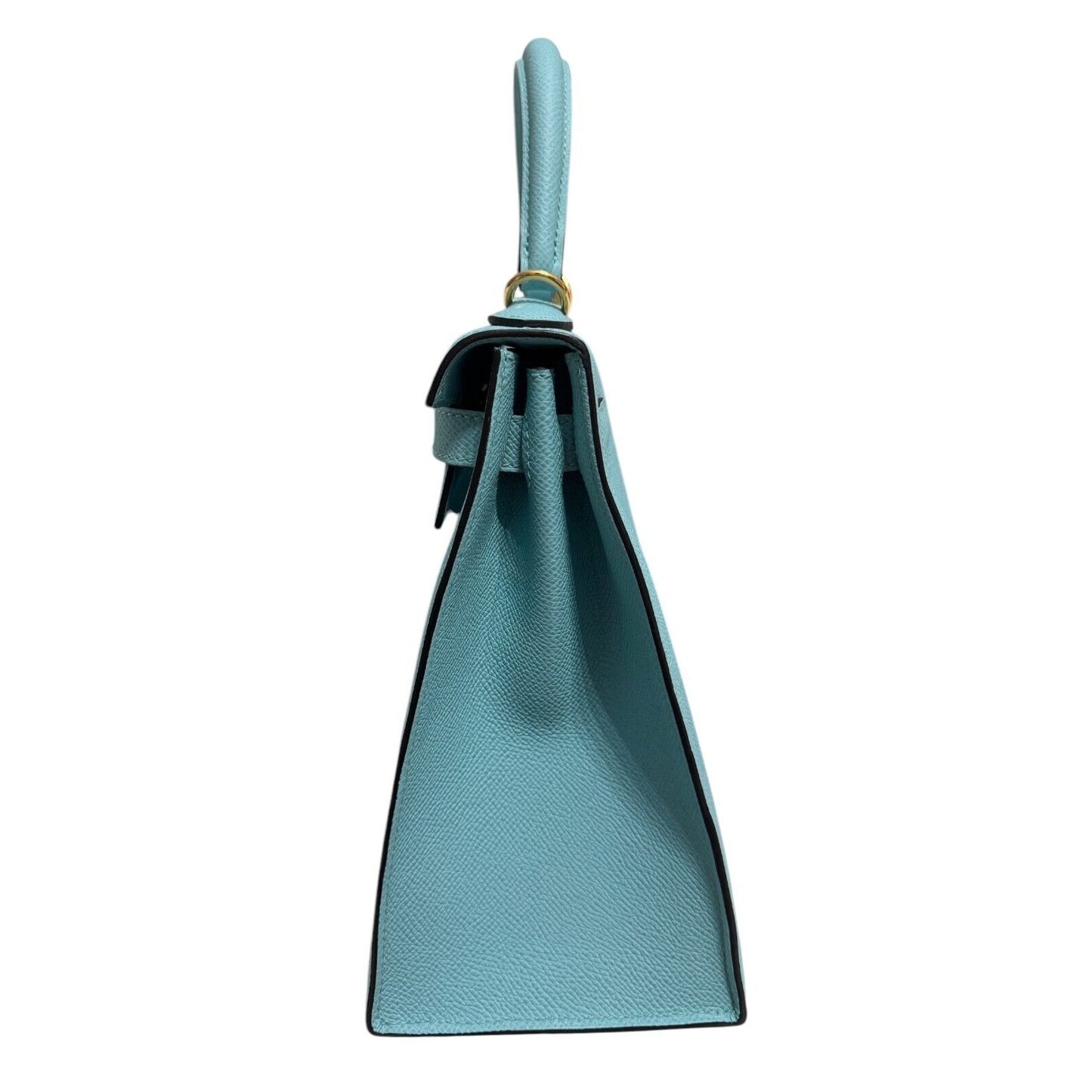 Hermes Kelly 28 Sellier Blue Atoll Tiffany Blue Epsom Leather Gold Hardware