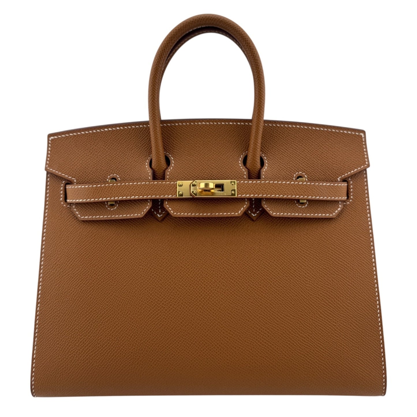 Hermes Birkin 25 Sellier Gold Tan Epsom Leather Gold Hardware