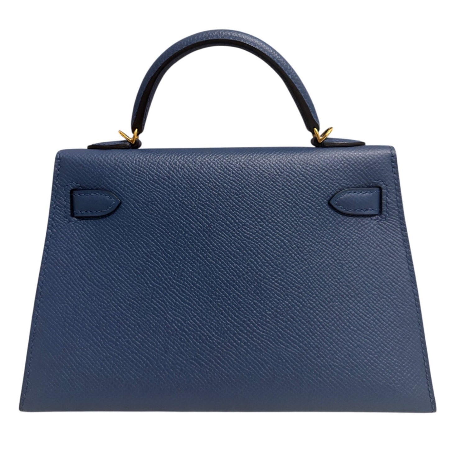Hermes Kelly Mini 20 Blue Agate Bleu Epsom Gold Hardware RARE
