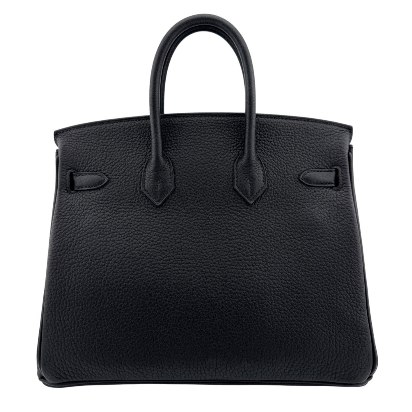 Hermes Birkin 25 Black Noir Togo Leather Gold Hardware Handbag