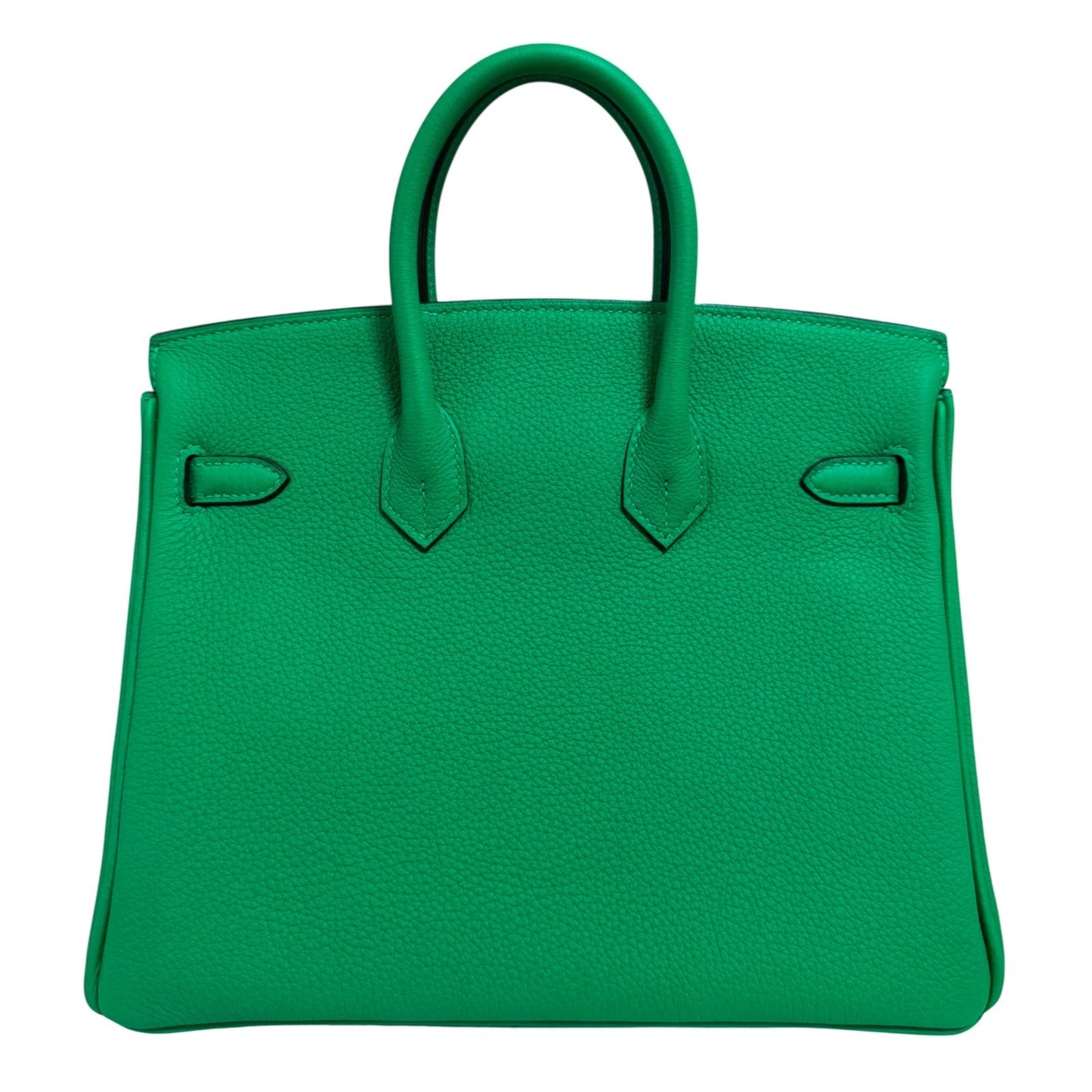 Hermes Birkin 25 Menthe Mint Green Togo Leather Gold Hardware Handbag