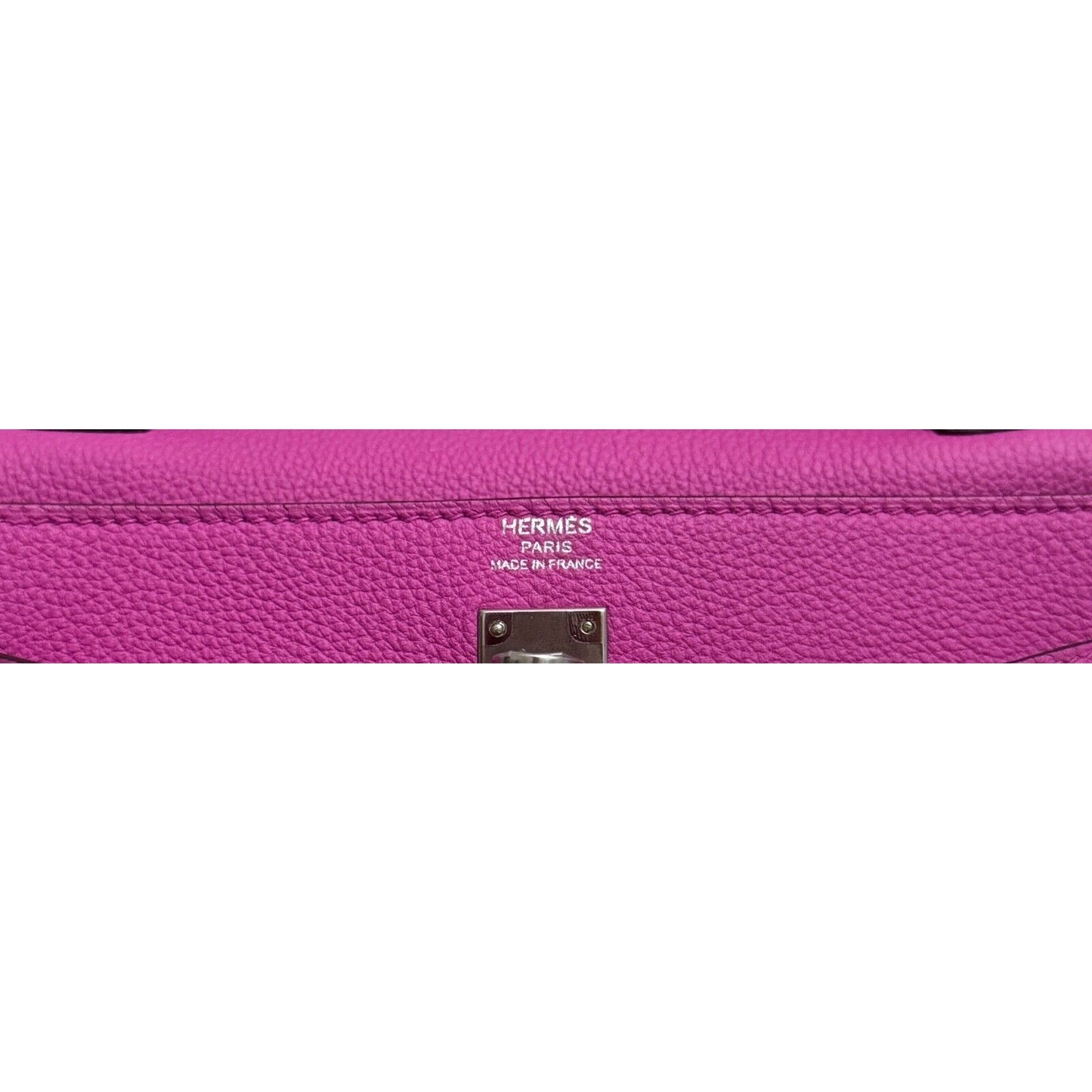 Hermes Kelly 25 Magnolia Pink Purple Togo Palladium Hardware