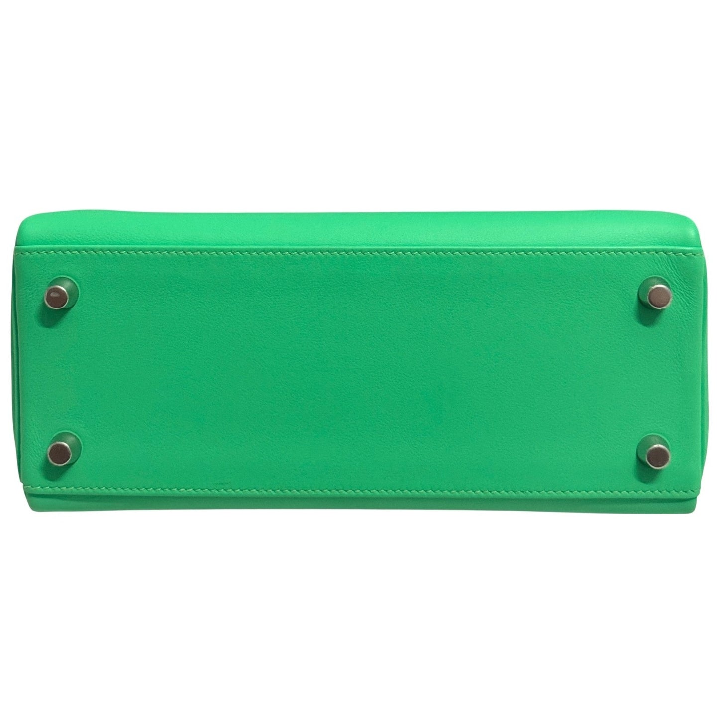 Hermes Kelly 25 Vert Comics Green Swift Leather Palladium Hardware