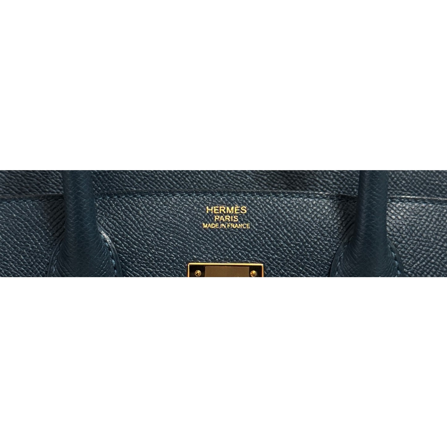 Hermes Birkin 30 Blue Colvert Epsom Leather Gold Hardware