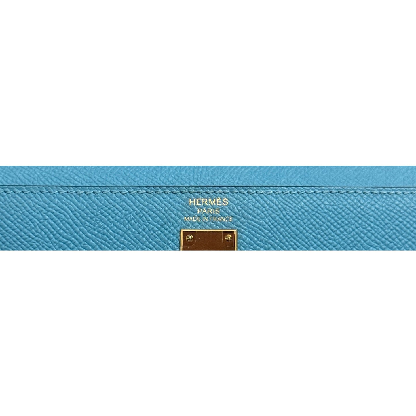 Hermes Kelly 25 Sellier Bleu du Nord Blue Epsom Leather Gold Hardware
