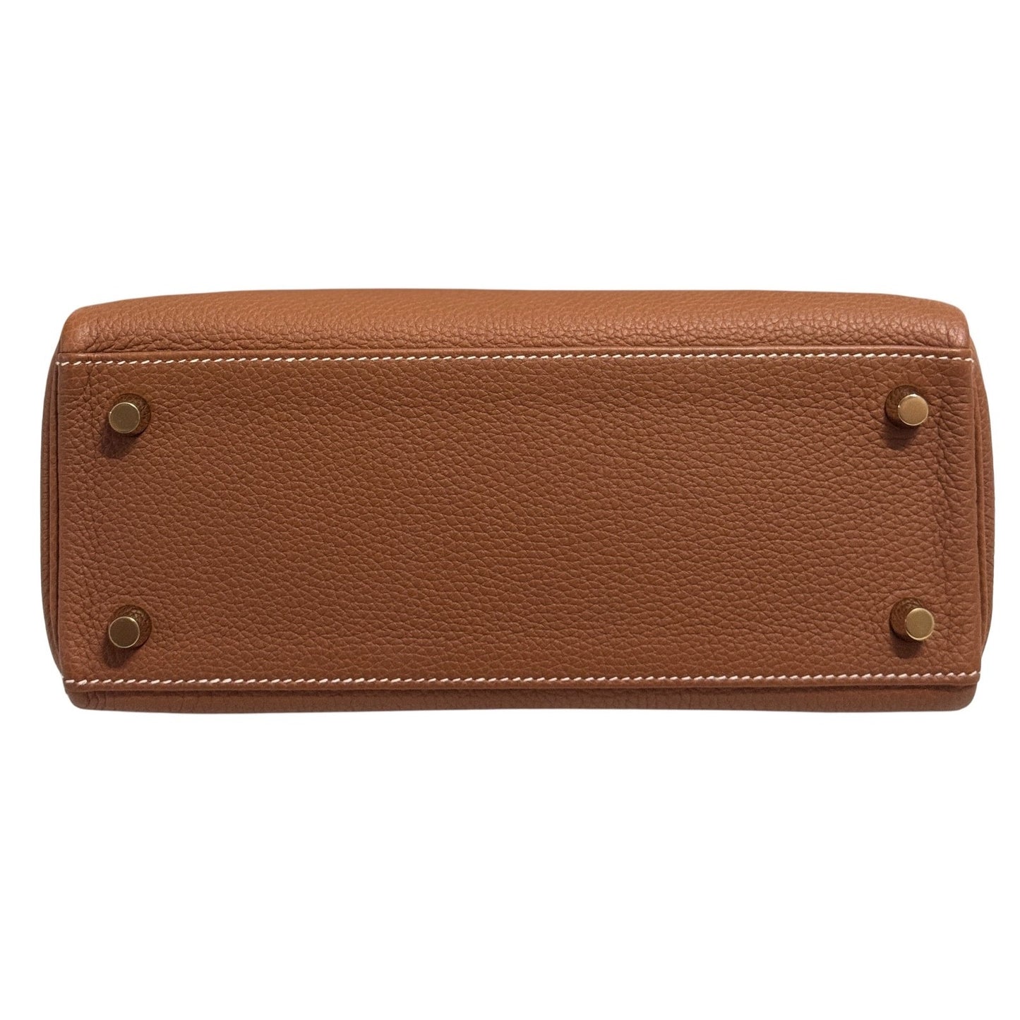 Hermes Kelly 25 Gold Tan Camel Togo Leather Gold Hardware Shoulder Bag