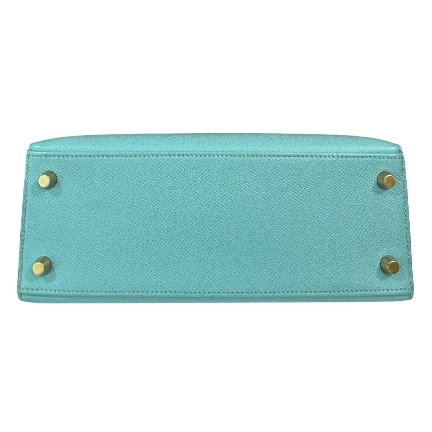 Hermes Kelly 25 Sellier Blue Atoll Tiffany Blue Epsom Leather Gold Hardware